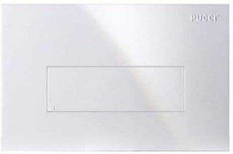 Linea per cassetta incasso mod mod Eco cm 28x18 Pucci 80130560 Placca bianca a 2 pulsanti 