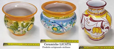 Barca In Ceramica Siciliana Dipinta A Mano - 19cm - Soprammobile O Antipastiera Artigianale - Foto 8