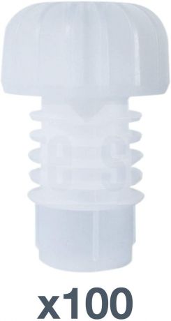 5 Tappi Alettati Tondi 120 Mm Bianchi - Per Tubi, Protezione Estremità, Plastica PE - Foto 4