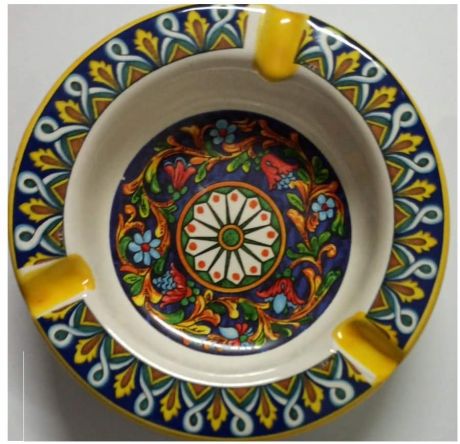 Barca In Ceramica Siciliana Dipinta A Mano - 19cm - Soprammobile O Antipastiera Artigianale - Foto 10