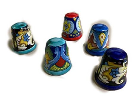 Pz 1 Prodotti Artigianali in Ceramica Dipinti a Mano Vari Colori Tappi in Ceramica SICILIANA E Sughero LICATA 